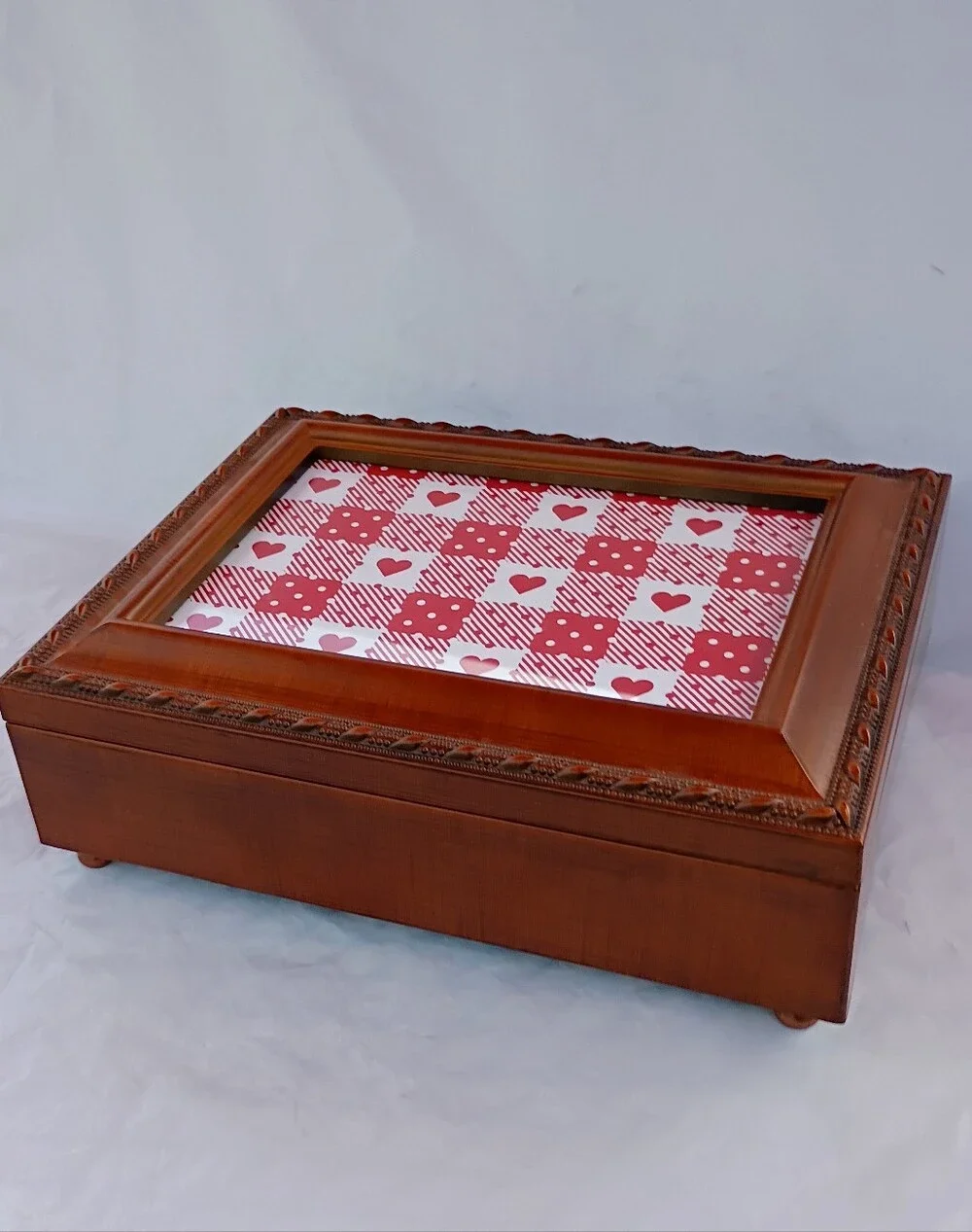 Cottage Garden Music Decorative Jewelry Box You Light Up My Life Tune NWT Wood